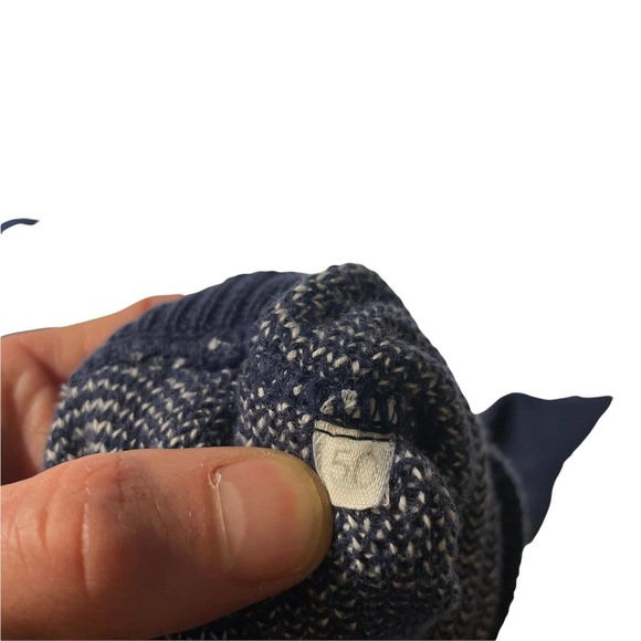 Vintage Andrea Fenzi Italy Men’s Crew Neck Pullover Sweater Blue Rope Sz L 50‎ - Picture 6 of 6